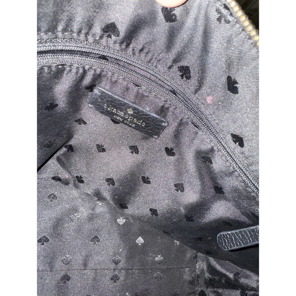 Kate Spade Monica Pebbled Leather Crossbody Bag Purse Black WKR00258 - MSRP $279 - Picture 7 of 10